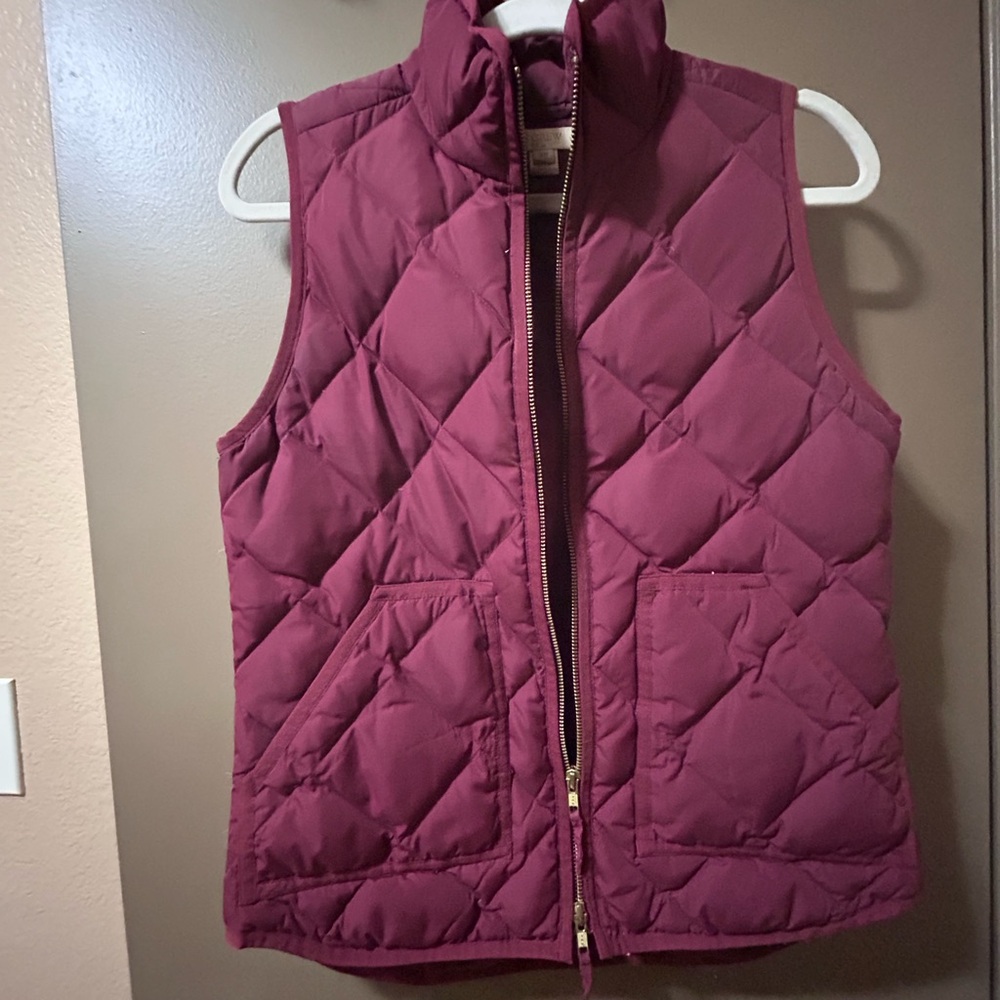 JCrew Maroon Vest XS